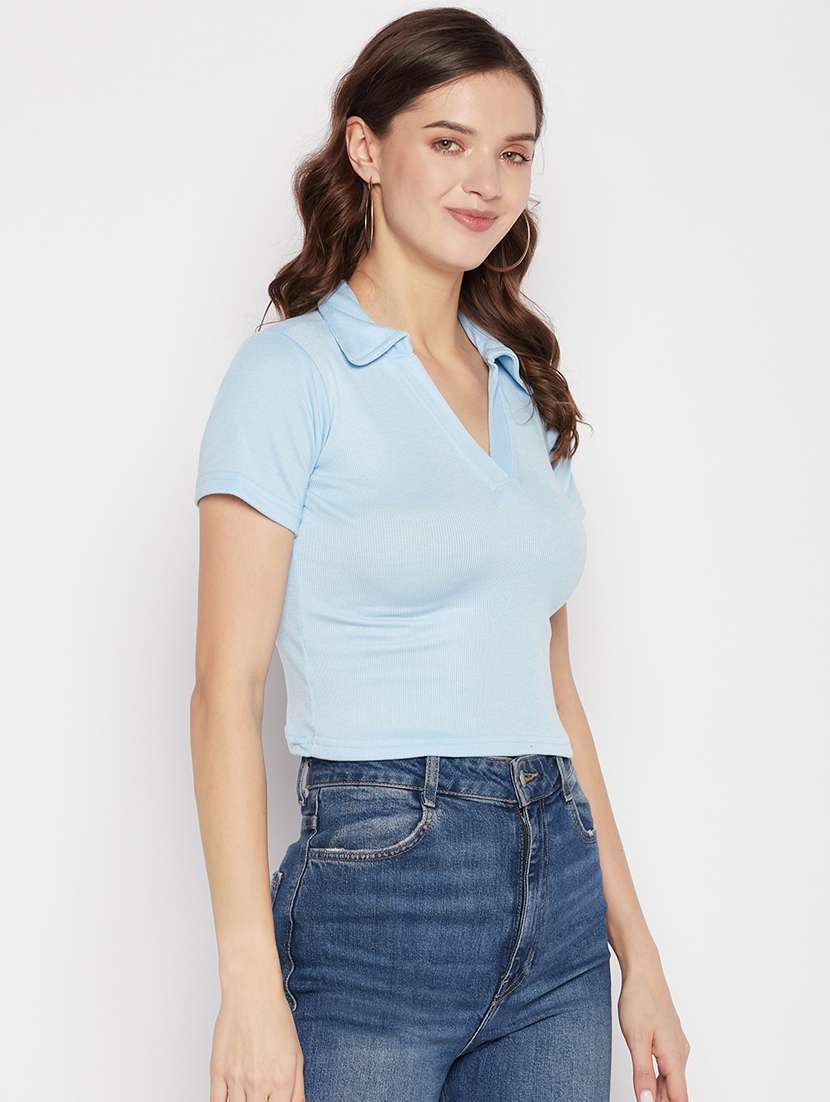 women's regular collared top - 19723841 -  Standard Image - 1