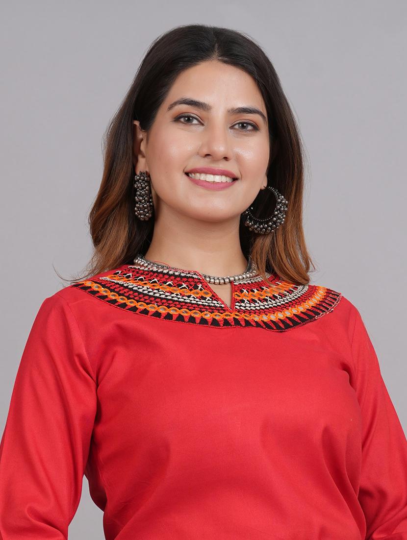 embroidered skirt top set - 19723913 - Standard Image - 4