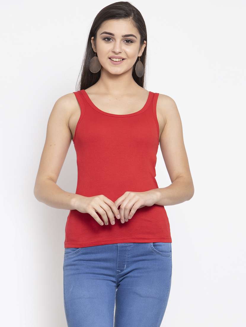 women's tank top shoulder strap top