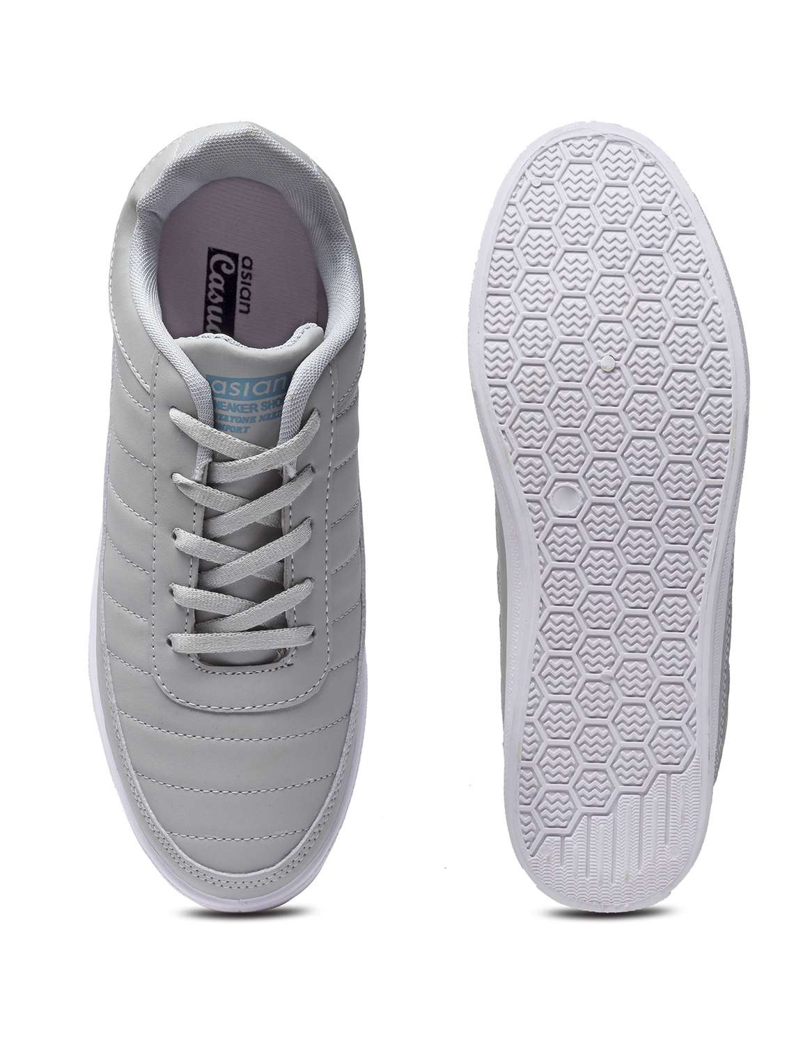 men solid lace up sneaker - 19724086 -  Standard Image - 4