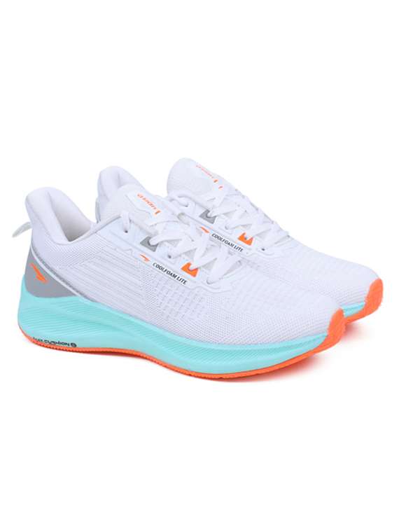 white mesh sport shoes