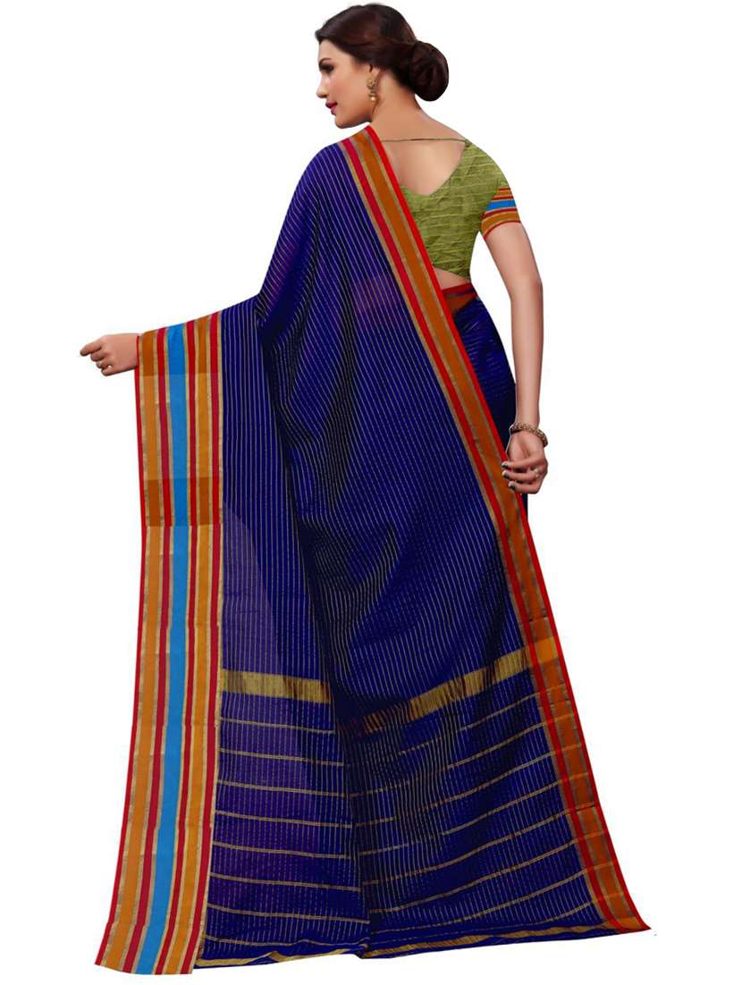 self designed printed saree with blouse - 19727132 - Standard Image - 1