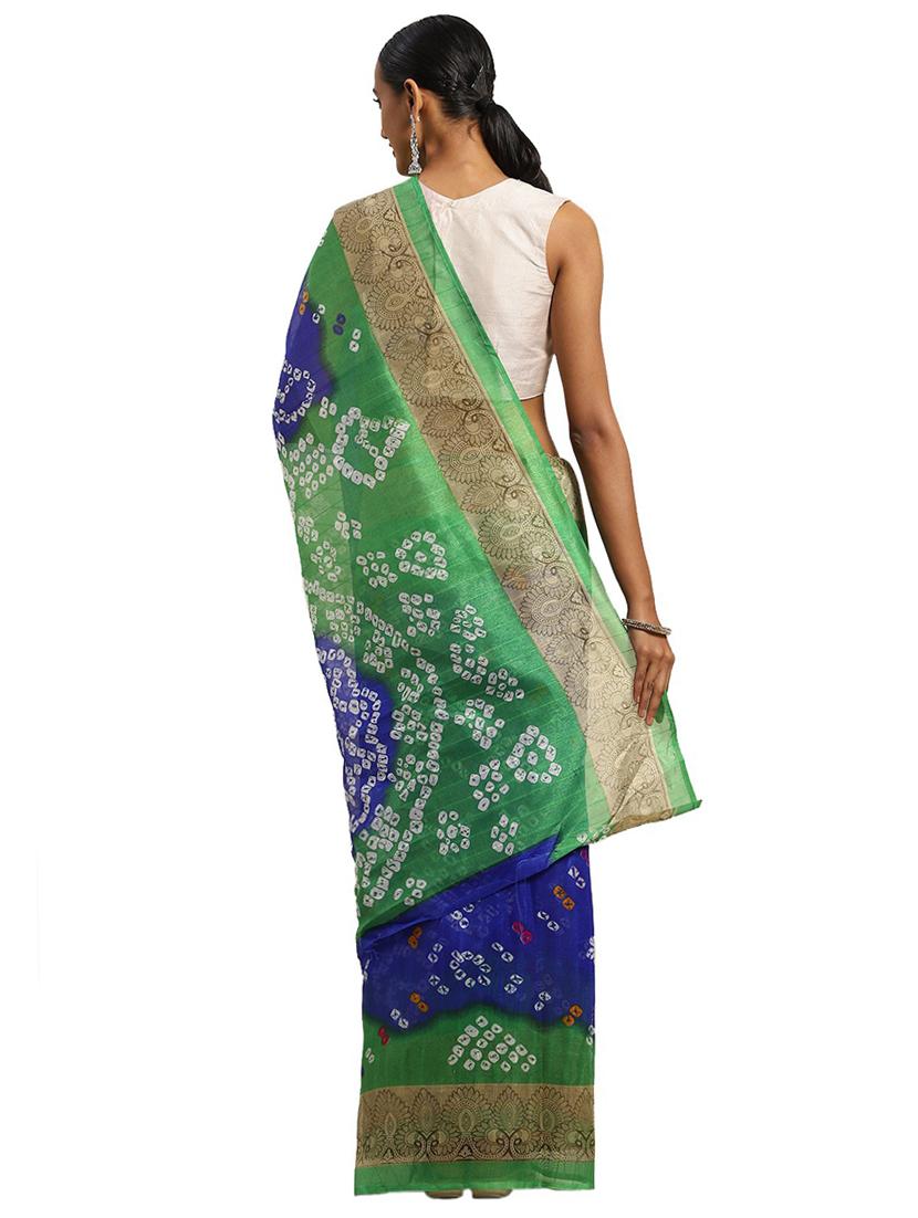 self designed printed saree with blouse - 19728568 - Standard Image - 1