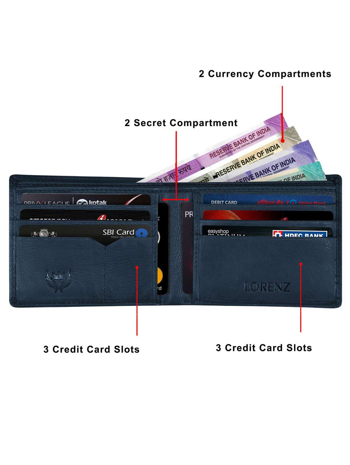 leather wallet with belt - 19731823 - Standard Image - 4