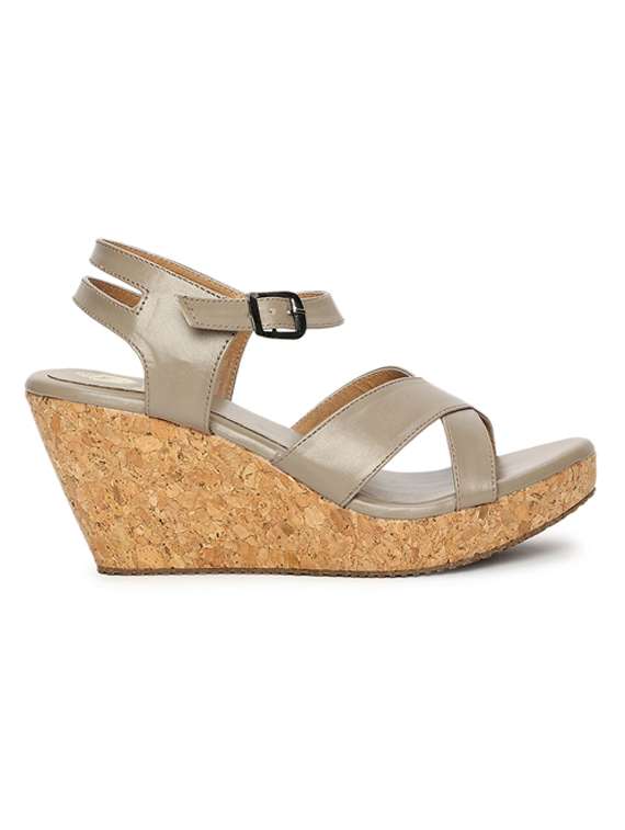 solid ankle strap wedge - 19733985 -  Standard Image - 1