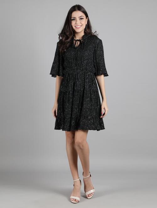 women's tiered knee length dress - 19734119 -  Standard Image - 0