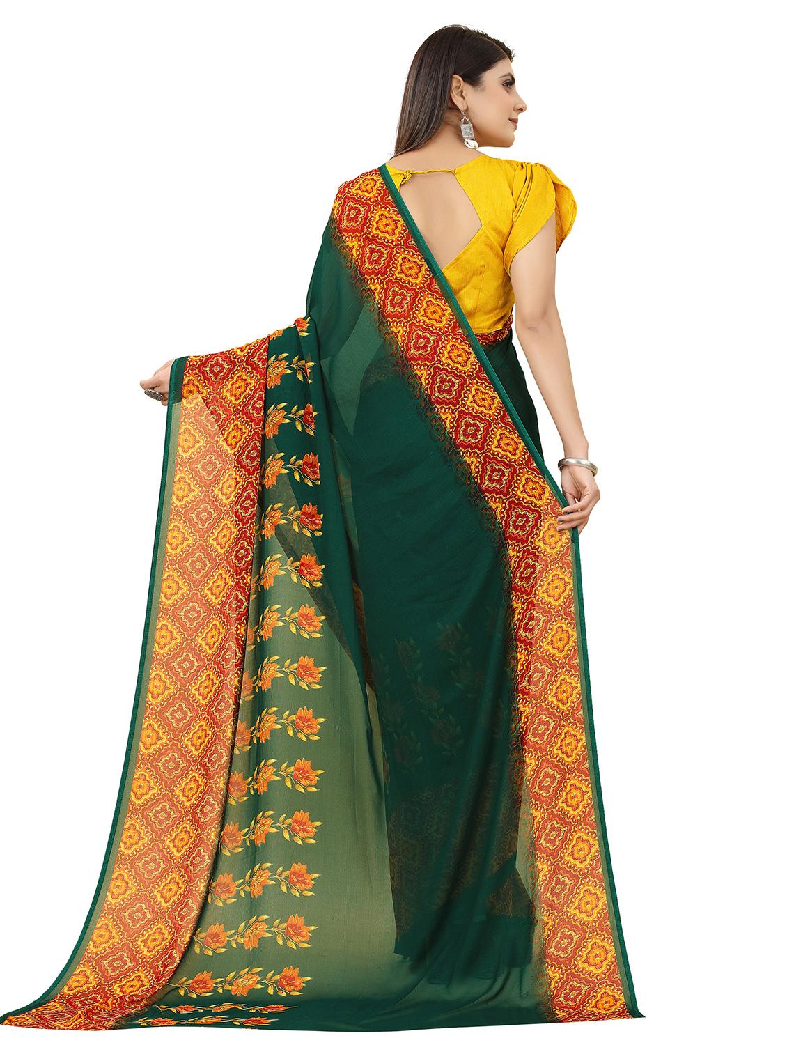 floral printed saree - 19734537 - Standard Image - 1