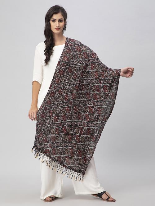 bandhani printed dupatta - 19734722 - Standard Image - 0