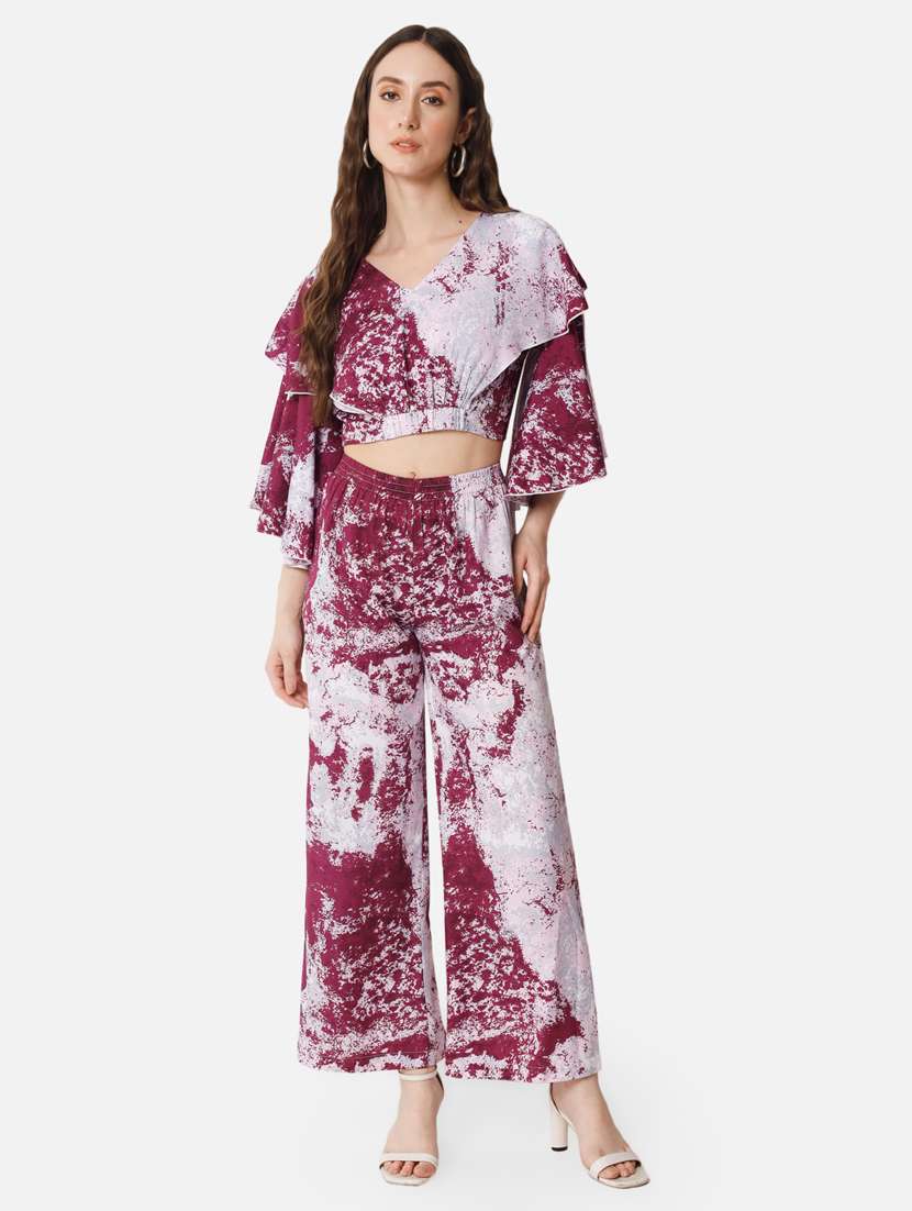 mid rise abstract print palazzo - 19734738 -  Standard Image - 4