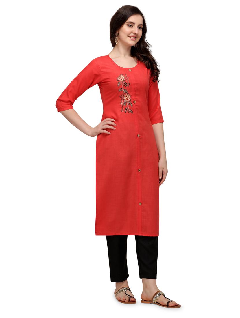 embroidered kurta pant set - 19735818 -  Standard Image - 1