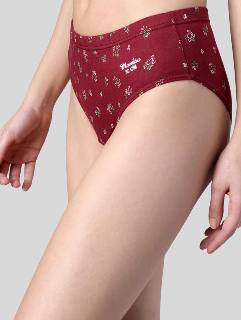 red cotton bikini panty - 19738593 - Standard Image - 1