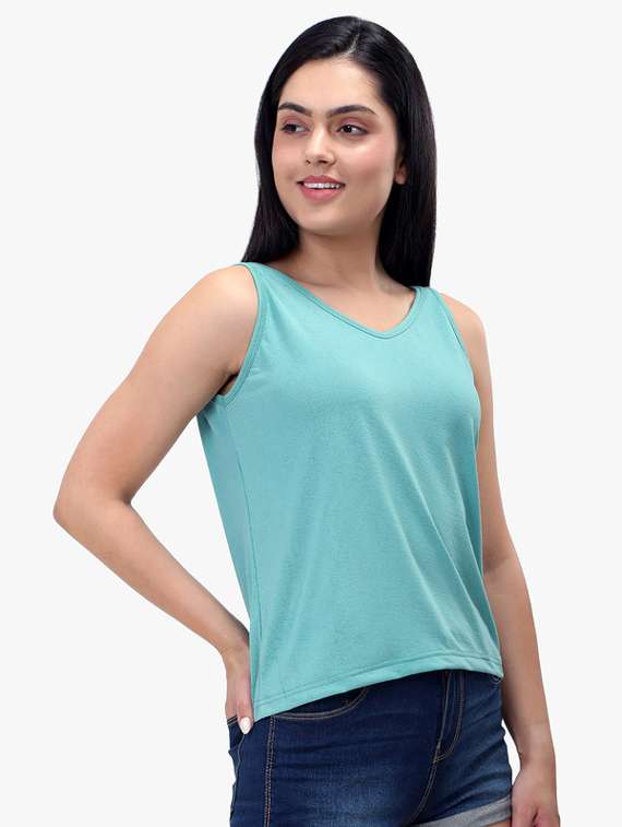 women's tank top v neck top - 19738609 -  Standard Image - 1