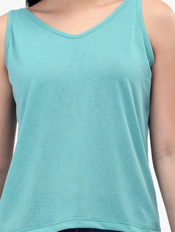 women's tank top v neck top - 19738609 -  Standard Image - 4