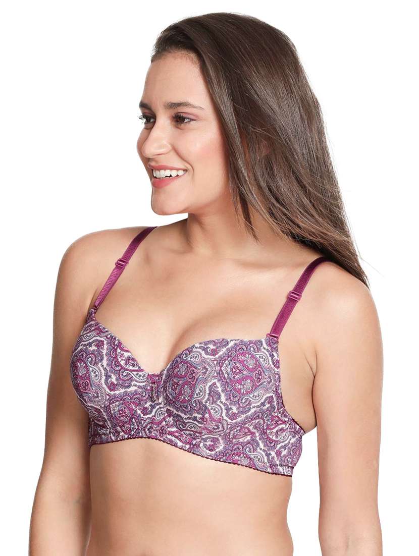 purple nylon tshirt bra - 19740090 -  Standard Image - 1