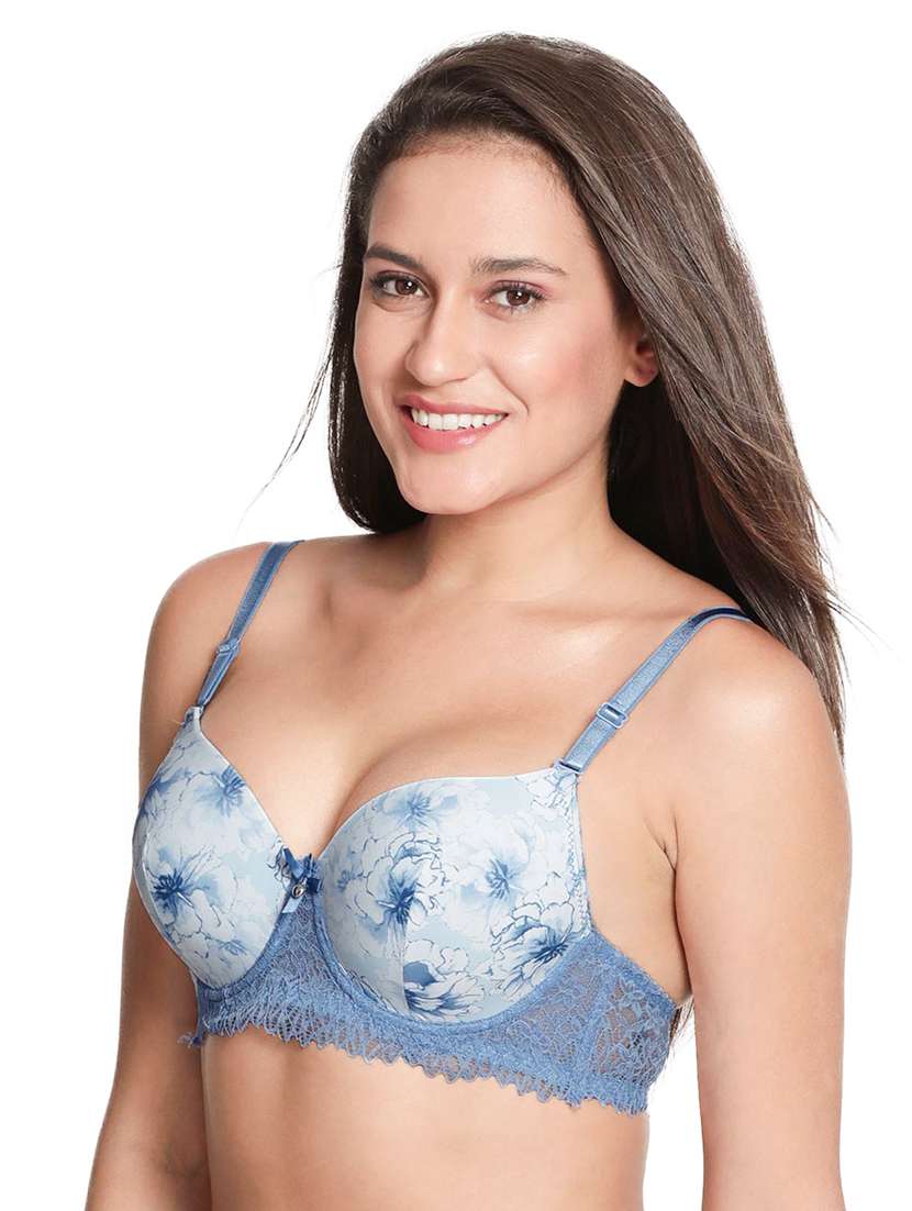 blue nylon tshirt bra - 19740095 -  Standard Image - 1