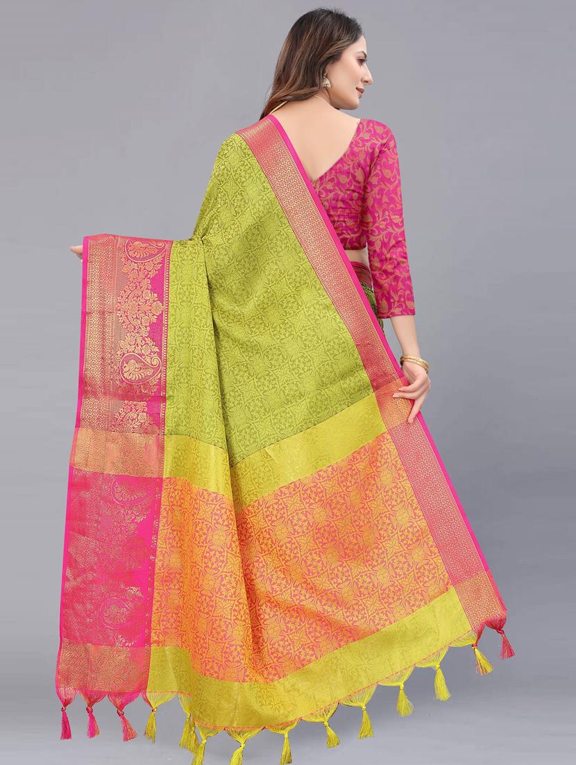 self designed woven saree with blouse - 19741156 - Standard Image - 1