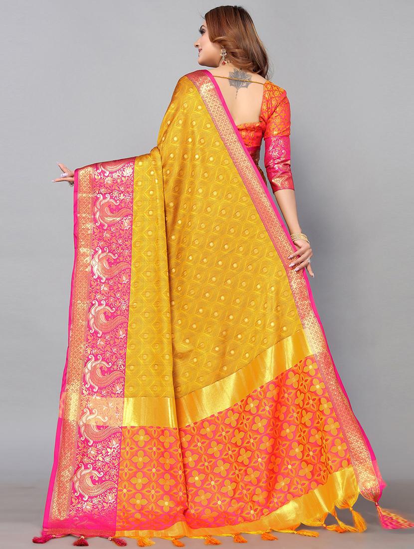 self designed woven saree with blouse - 19741234 -  Standard Image - 1