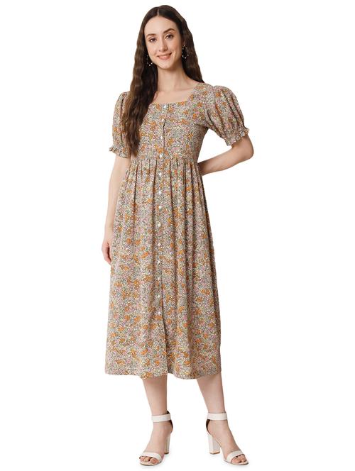 women's fit & flare floral dress - 19743046 -  Standard Image - 0