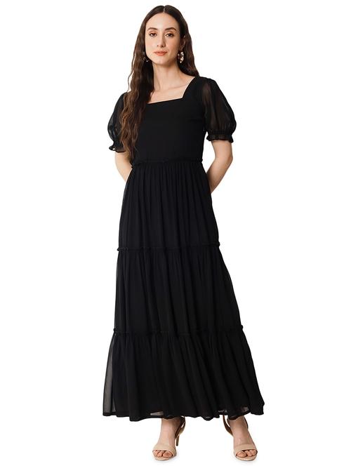 women's solid tiered dress - 19743057 - Standard Image - 0