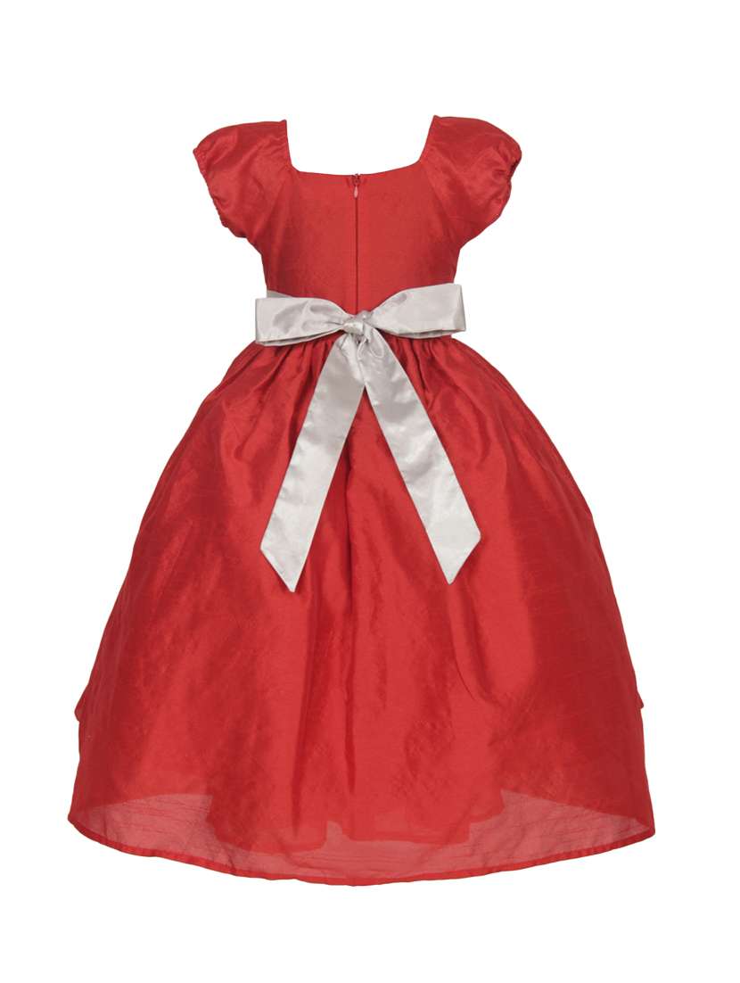 girls square neck cap sleeve frock - 19743304 - Standard Image - 1