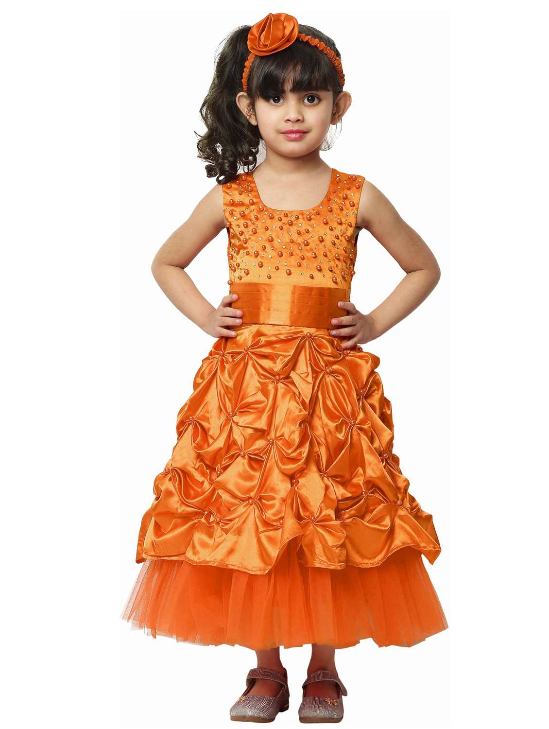 girls round neck sleeveless frock - 19743379 - Zoom Image - 0
