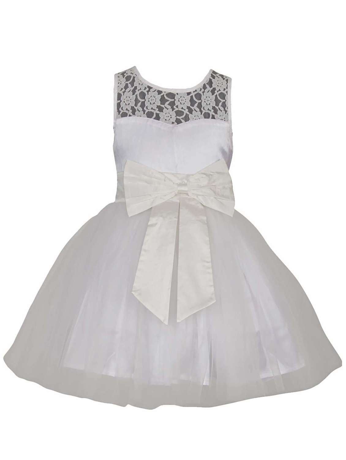 girls round neck sleeveless frock