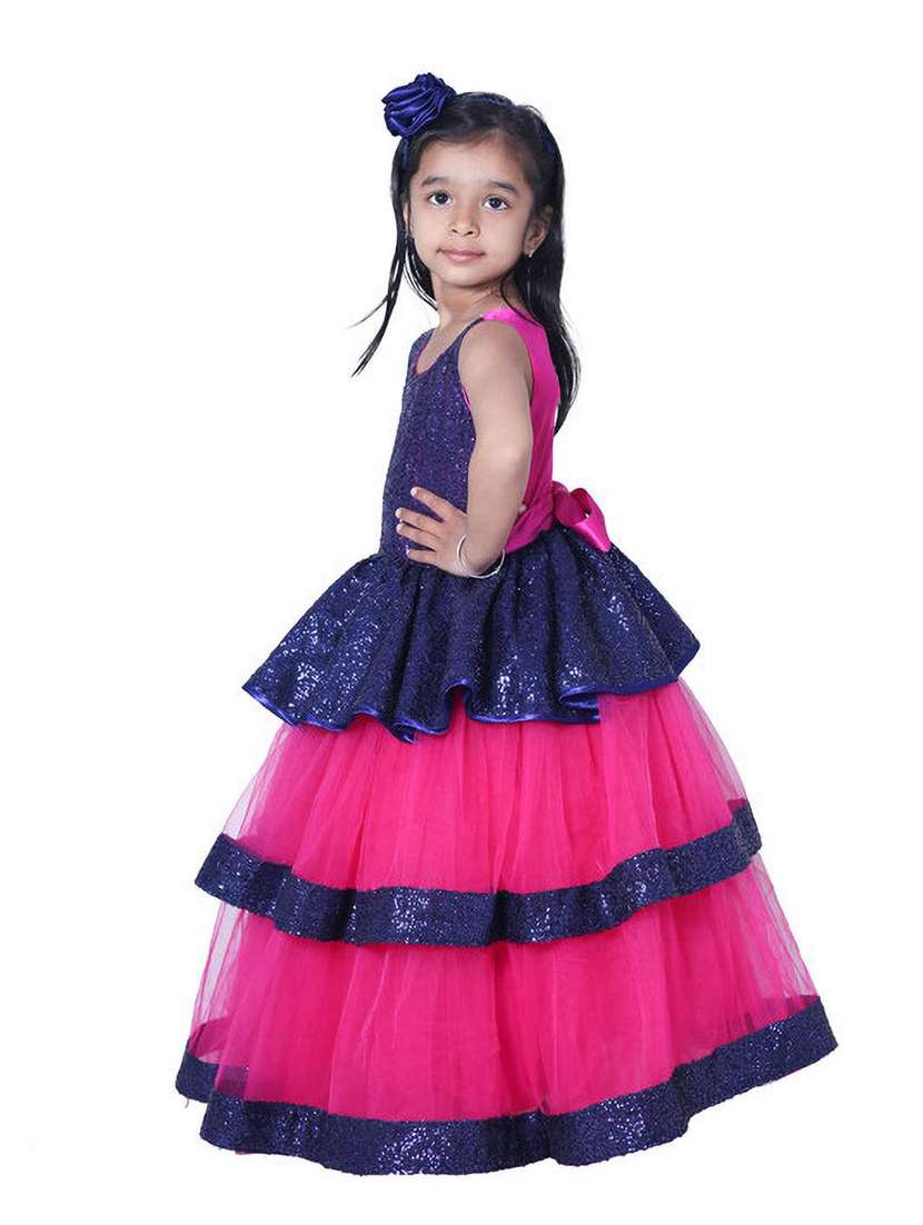 girls round neck sleeveless frock - 19743457 -  Standard Image - 1