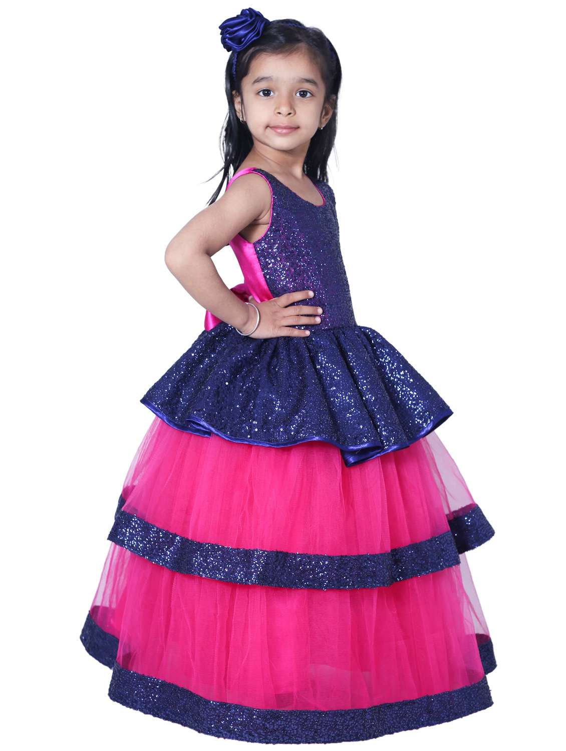 girls round neck sleeveless frock - 19743458 -  Standard Image - 1