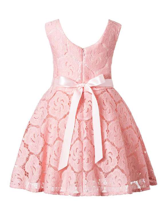 Girls V Neck Sleeveless Frock