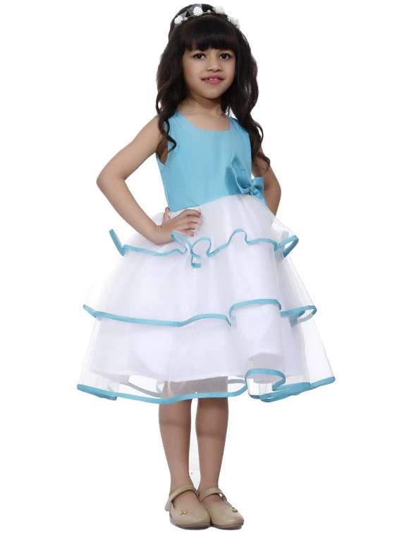 girls round neck sleeveless frock - 19743505 -  Standard Image - 1
