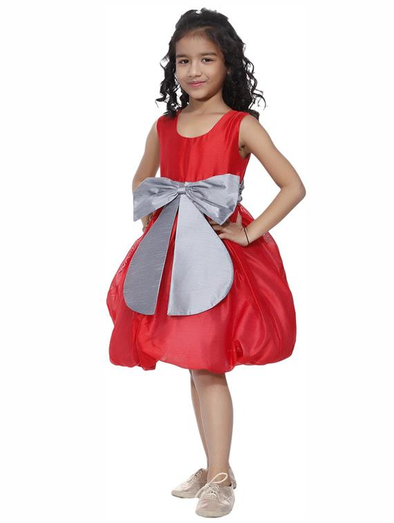 girls round neck sleeveless frock - 19743506 - Standard Image - 1