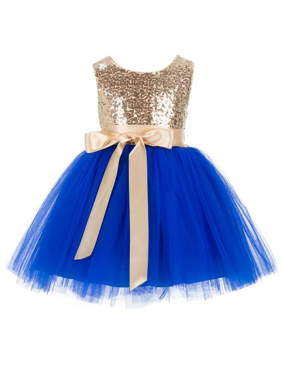 girls round neck sleeveless frock