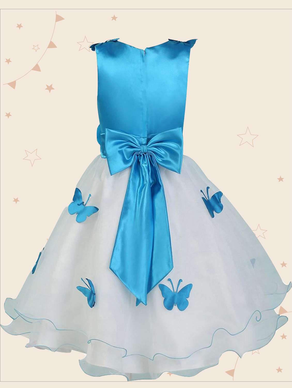 girls v neck sleeveless frock - 19743711 - Standard Image - 1