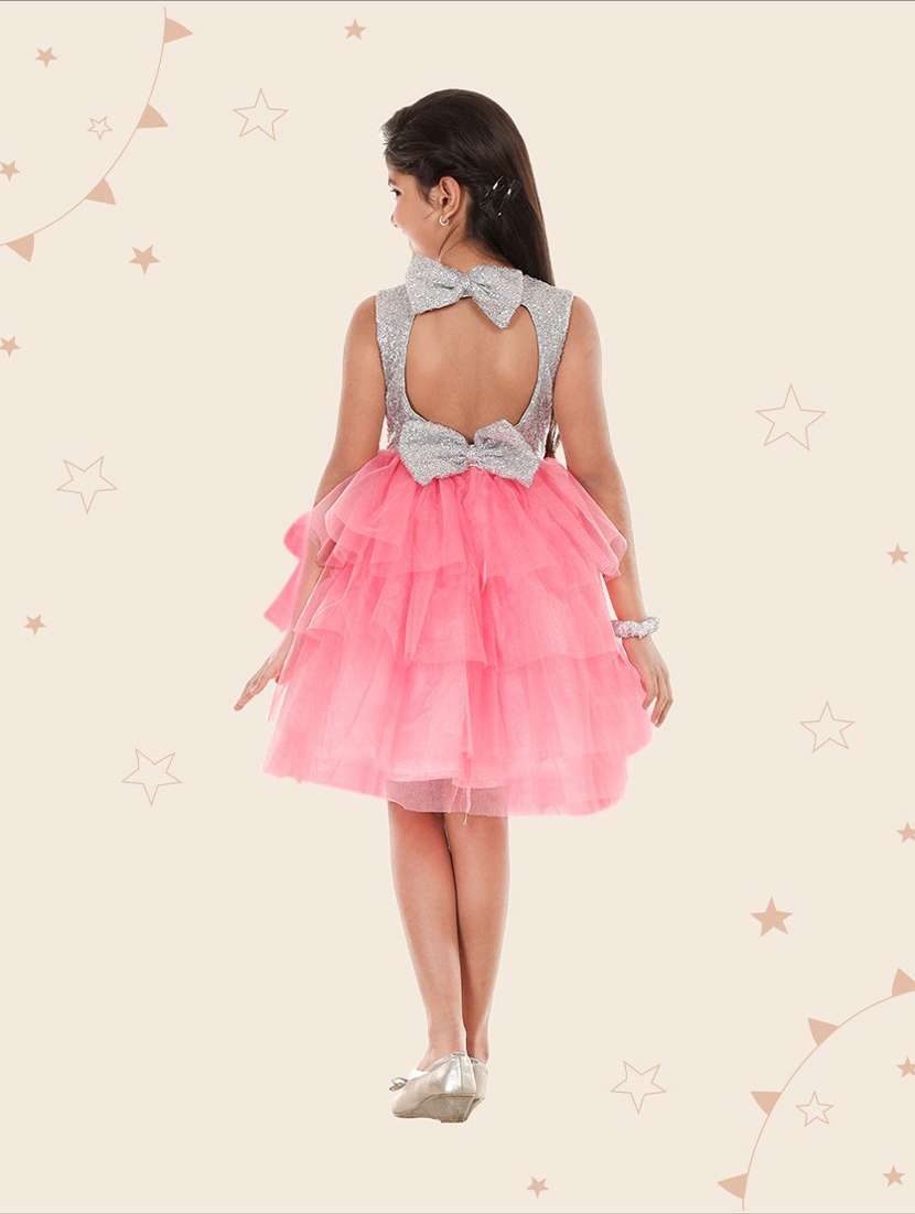 girls round neck sleeveless frock - 19743719 - Standard Image - 1