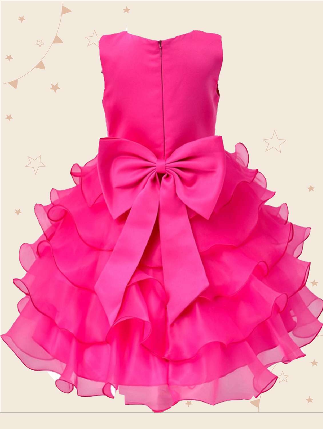 girls round neck sleeveless frock - 19743727 - Standard Image - 1