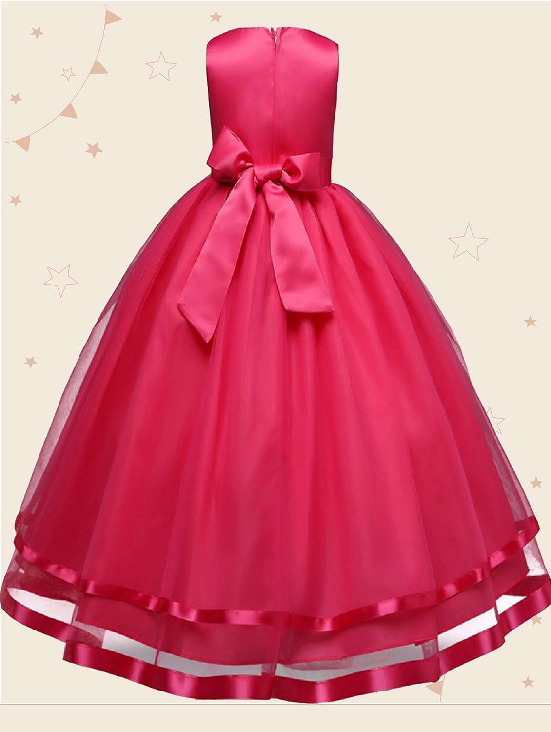 girls round neck sleeveless frock - 19743731 -  Standard Image - 1