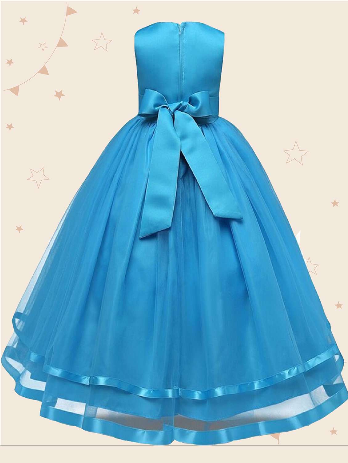 girls round neck sleeveless frock - 19743736 -  Standard Image - 1