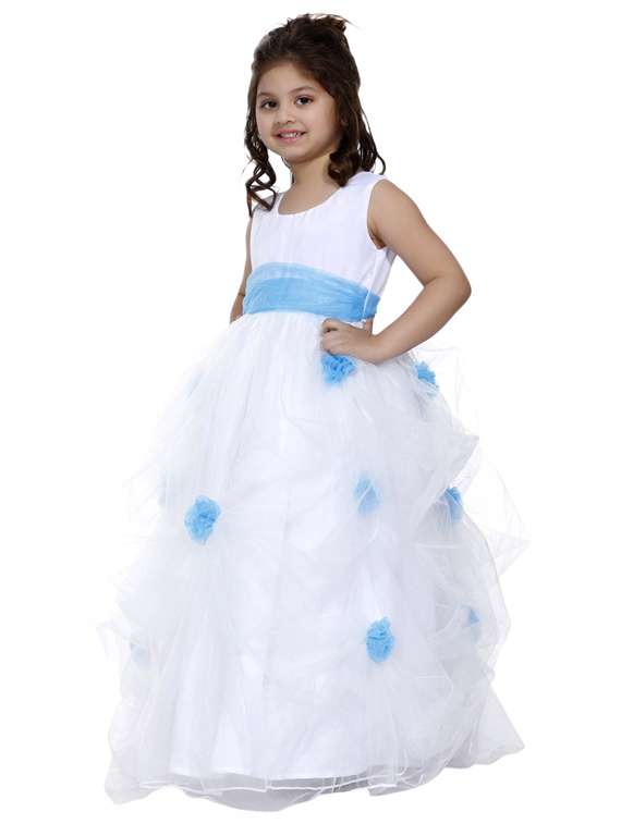 girls round neck sleeveless frock - 19743808 -  Standard Image - 1