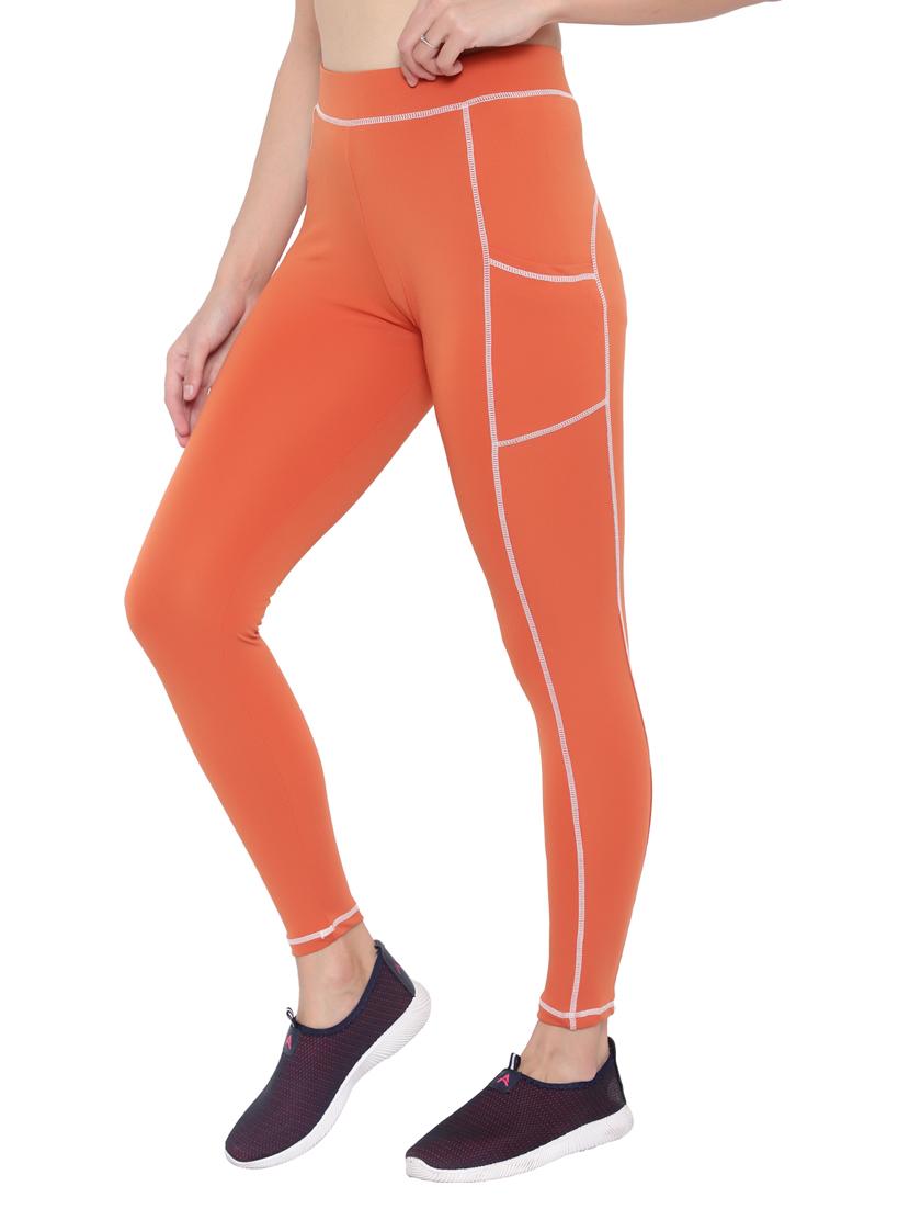 orange polyester jeggings - 19745809 - Standard Image - 1