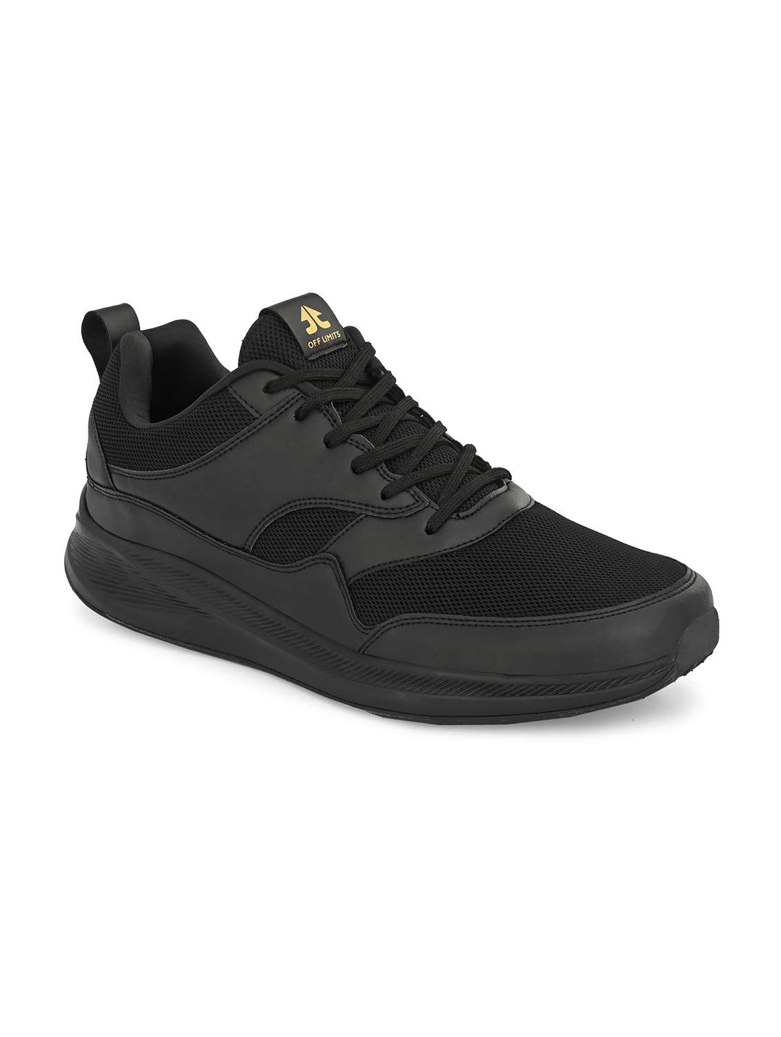 black synthetic sport shoe - 19747222 -  Standard Image - 1