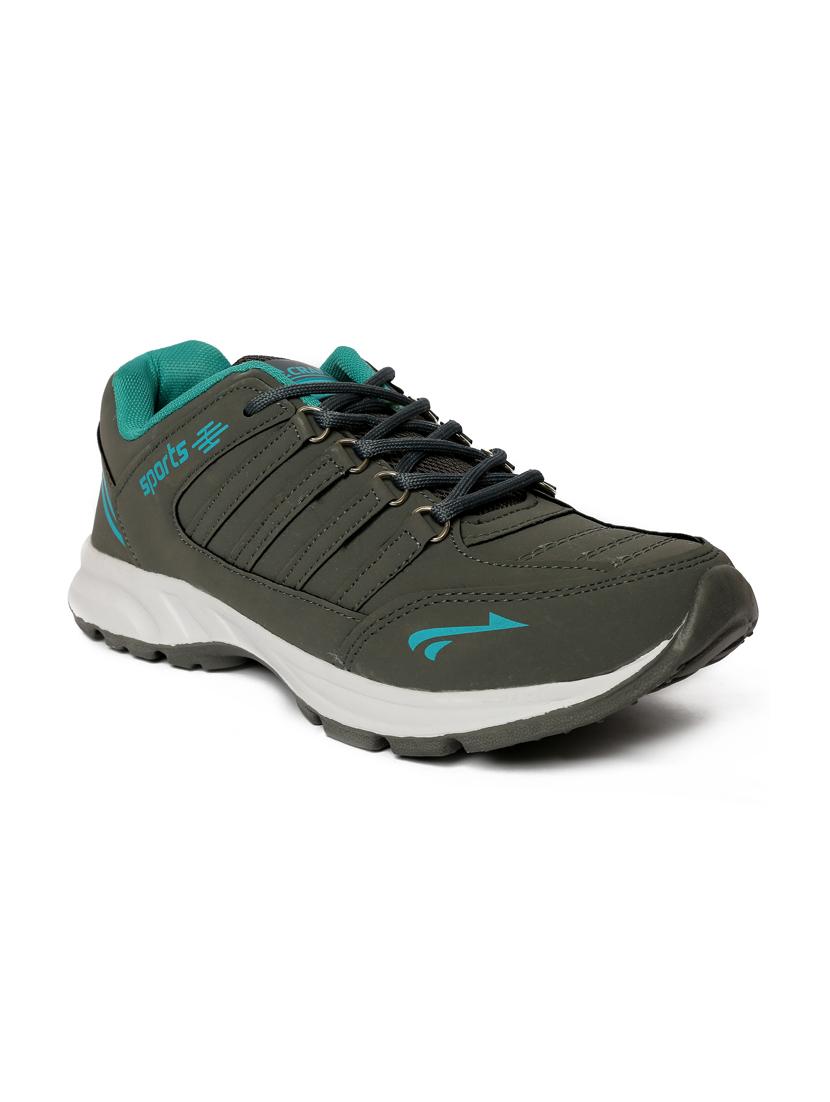 grey solid sport shoes