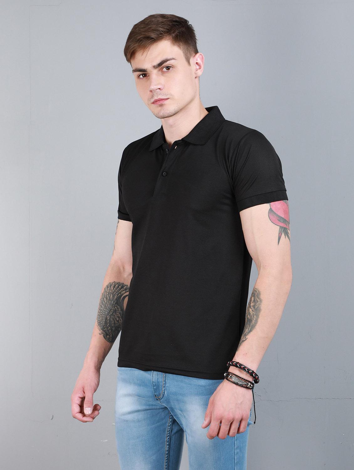 solids cotton polo t-shirt - 19748965 - Standard Image - 1