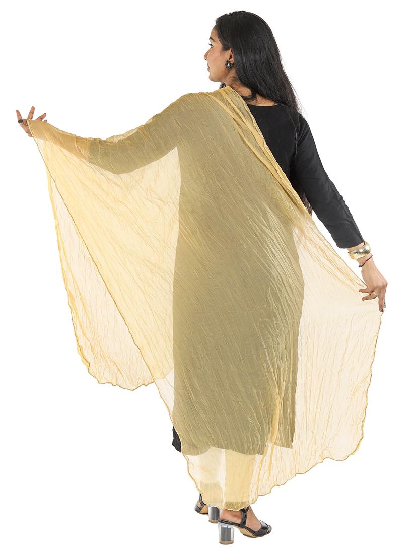 beige chiffon dupatta - 19749589 -  Standard Image - 1