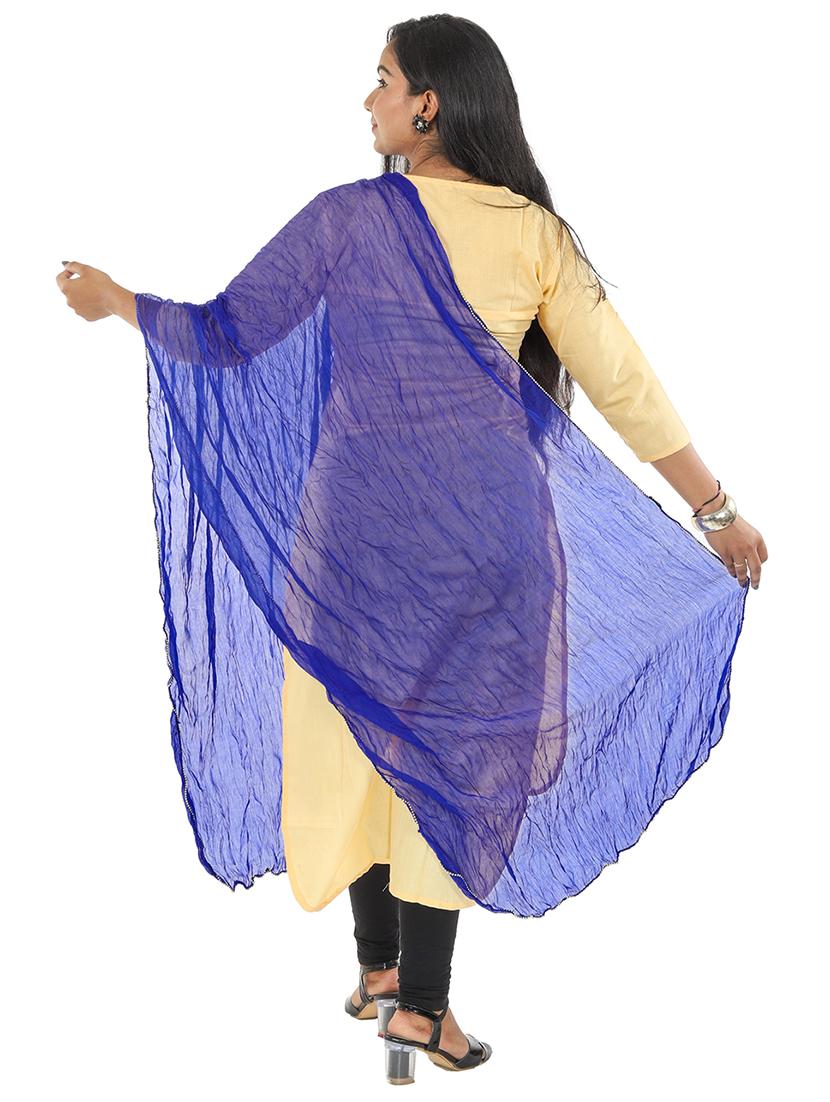 blue chiffon dupatta - 19749596 -  Standard Image - 1