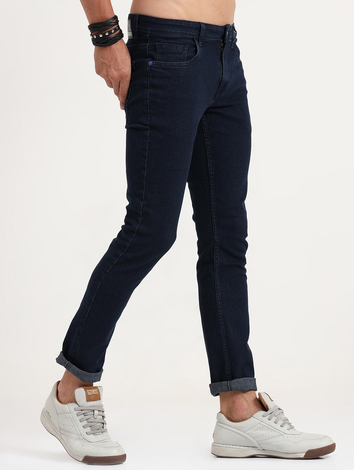 mens skinny fit plain jeans - 19751421 - Standard Image - 1