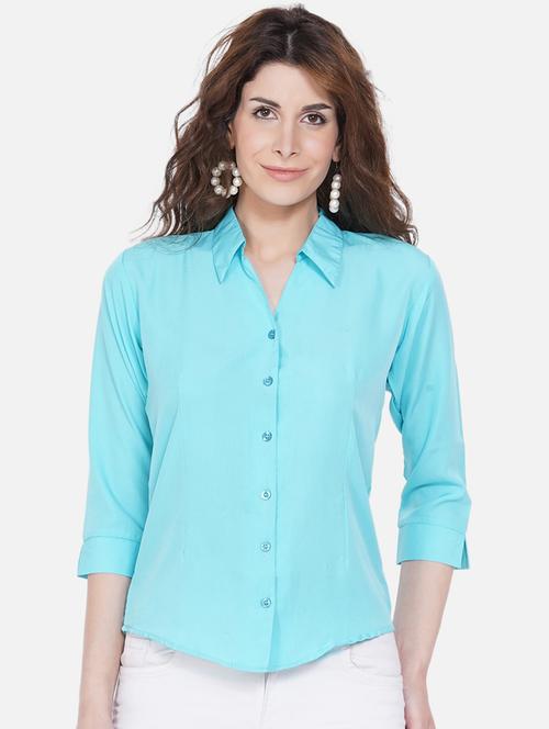 solids crepe regular shirt - 19751461 - Standard Image - 0