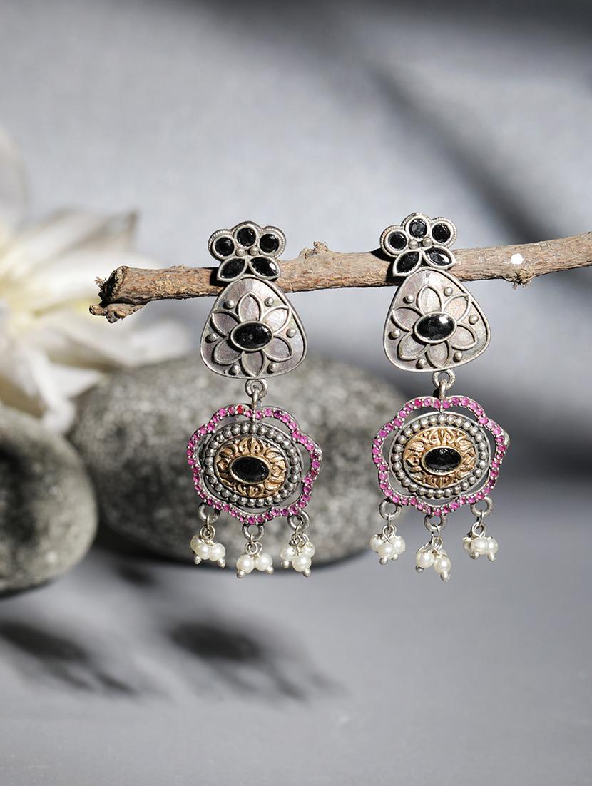 blue brass drop earring - 19754792 - Zoom Image - 0