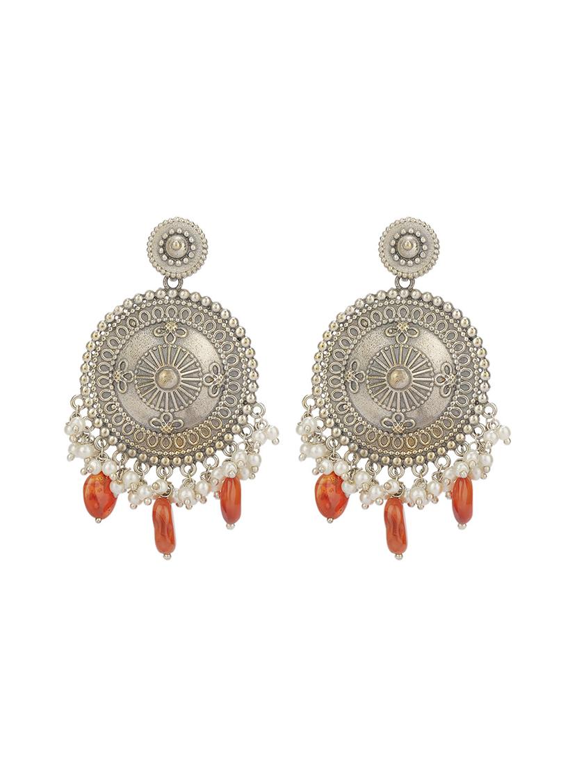 red brass drop earring - 19754800 -  Standard Image - 1