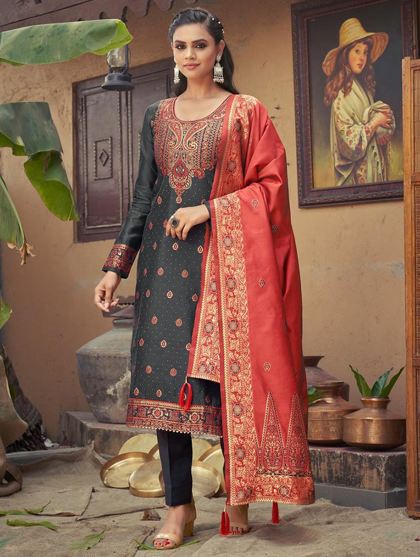 woven unstitched suits - 19754823 -  Zoom Image - 0