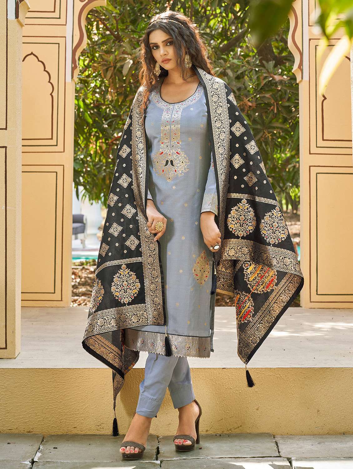 woven unstitched suits - 19754832 - Standard Image - 1